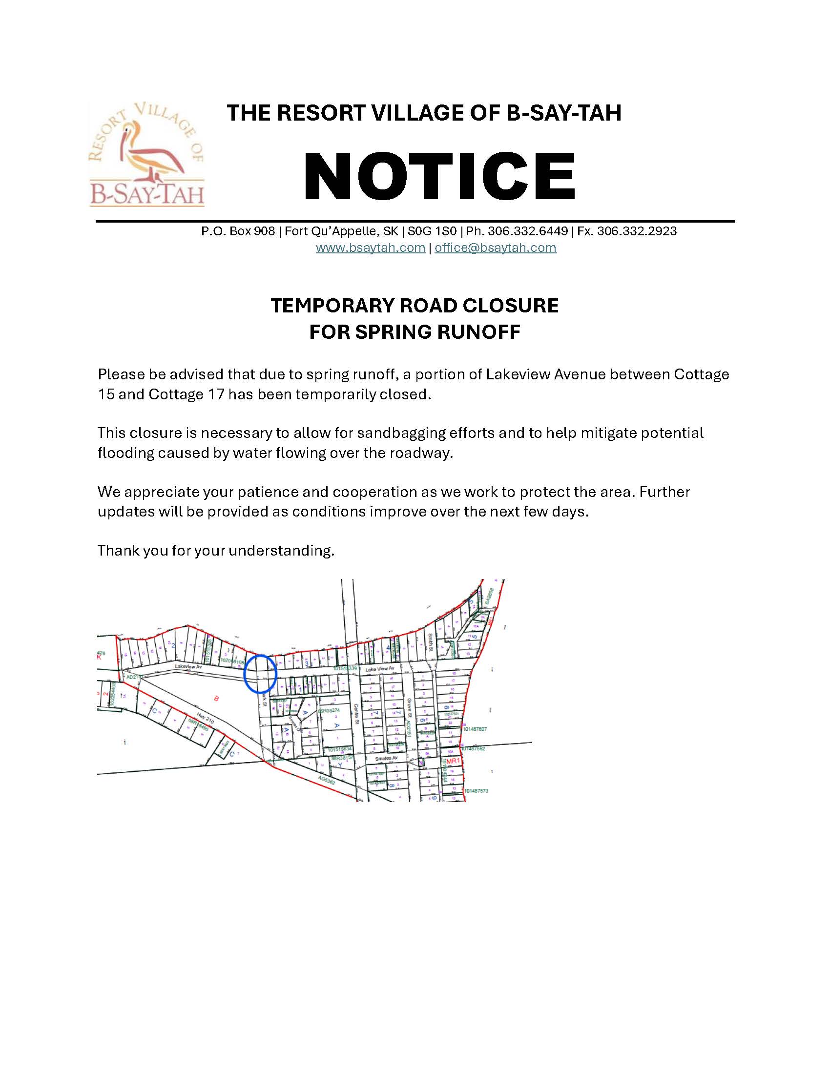 Temporary Road Closure